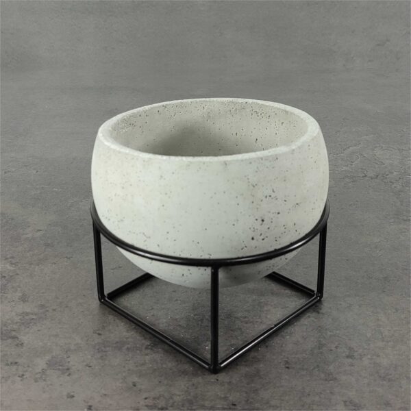 Metalowy kwietnik + doniczka - PYLON 12