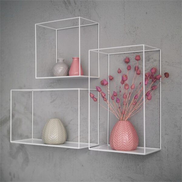 Biała półka wisząca