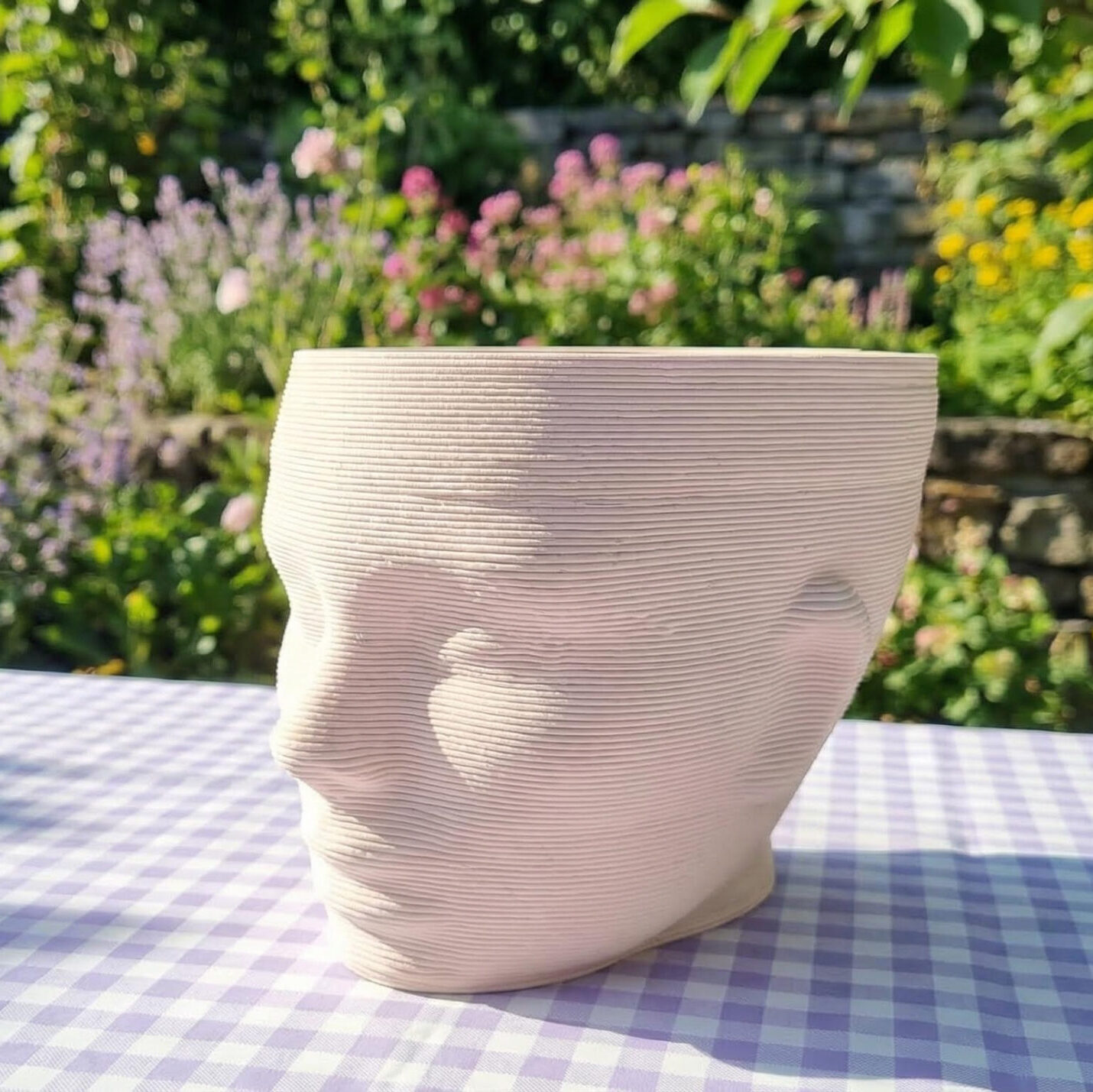 Osłonka, doniczka ceramiczna GŁOWA - obrazek 2